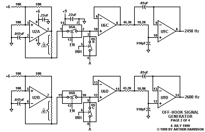 Art's Theremin Page: Off Hook Tone Generator